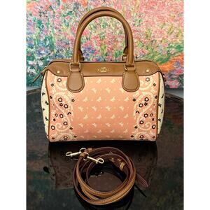 EUC Coach F59328 Mini Bennett Satchel w/ Butterfly Bandana Print